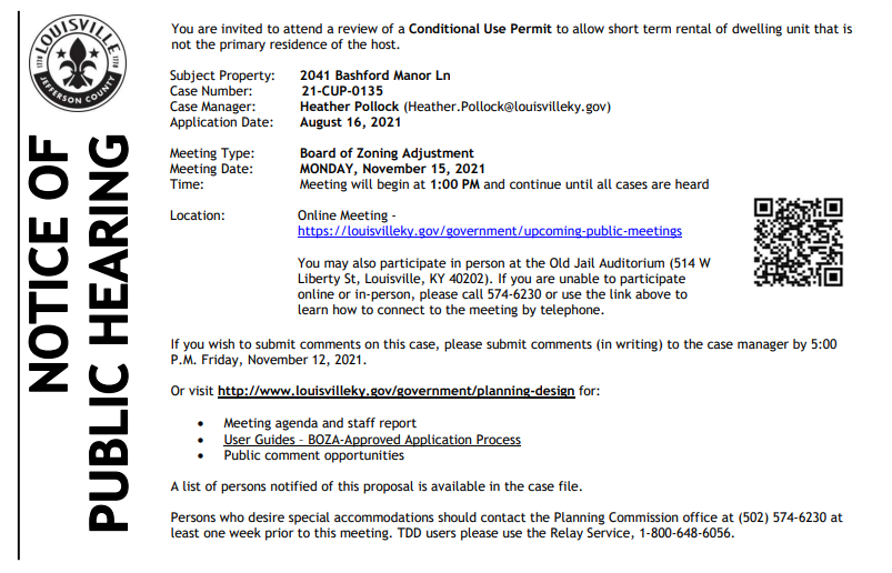 Notice e 2041 Bashford Manor Ln