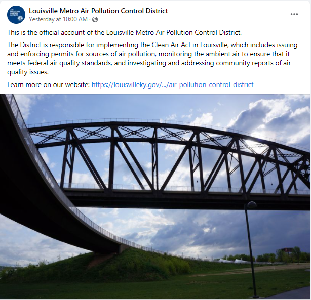 example of facebook post