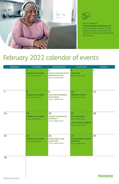 humana calendar