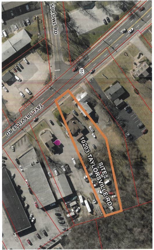 location of proposed coffee shop with drive thru