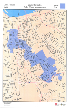 Area for bulky pickup
