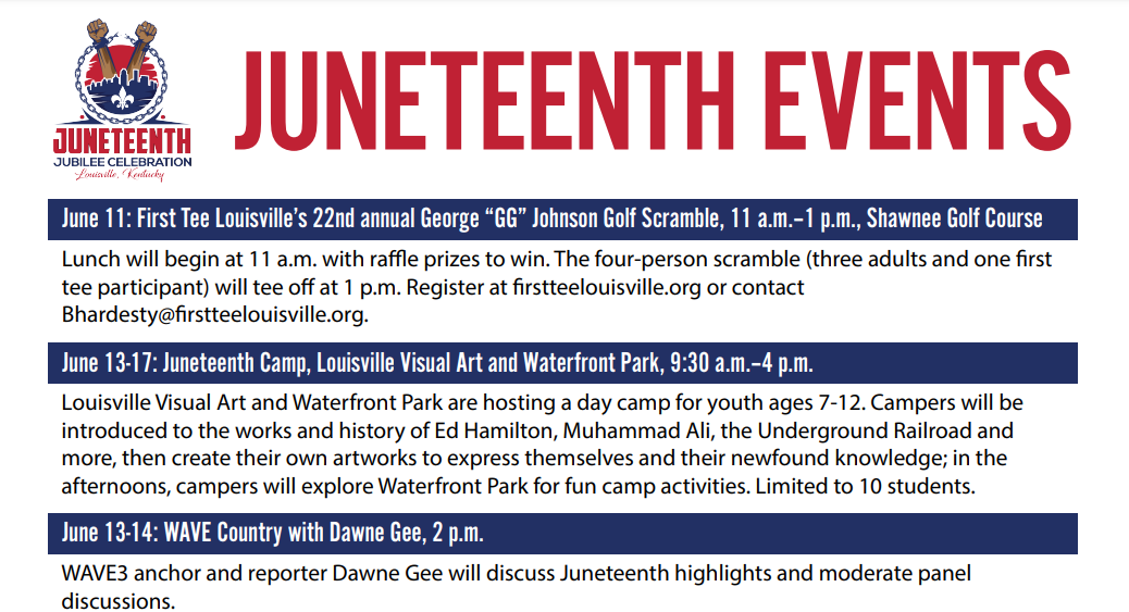 Juneteenth events 