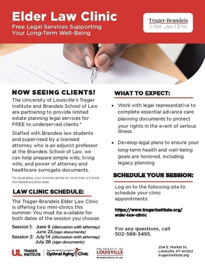 Elder Law Clinic info 2022