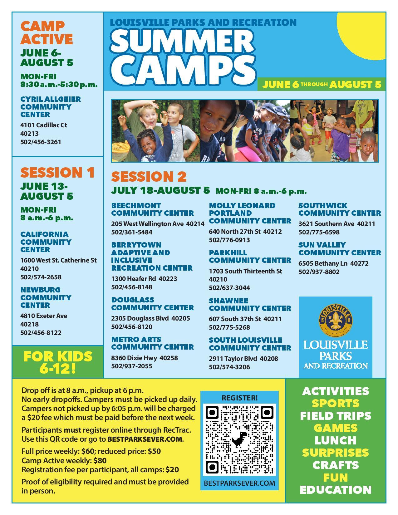kids summer camps july 2022