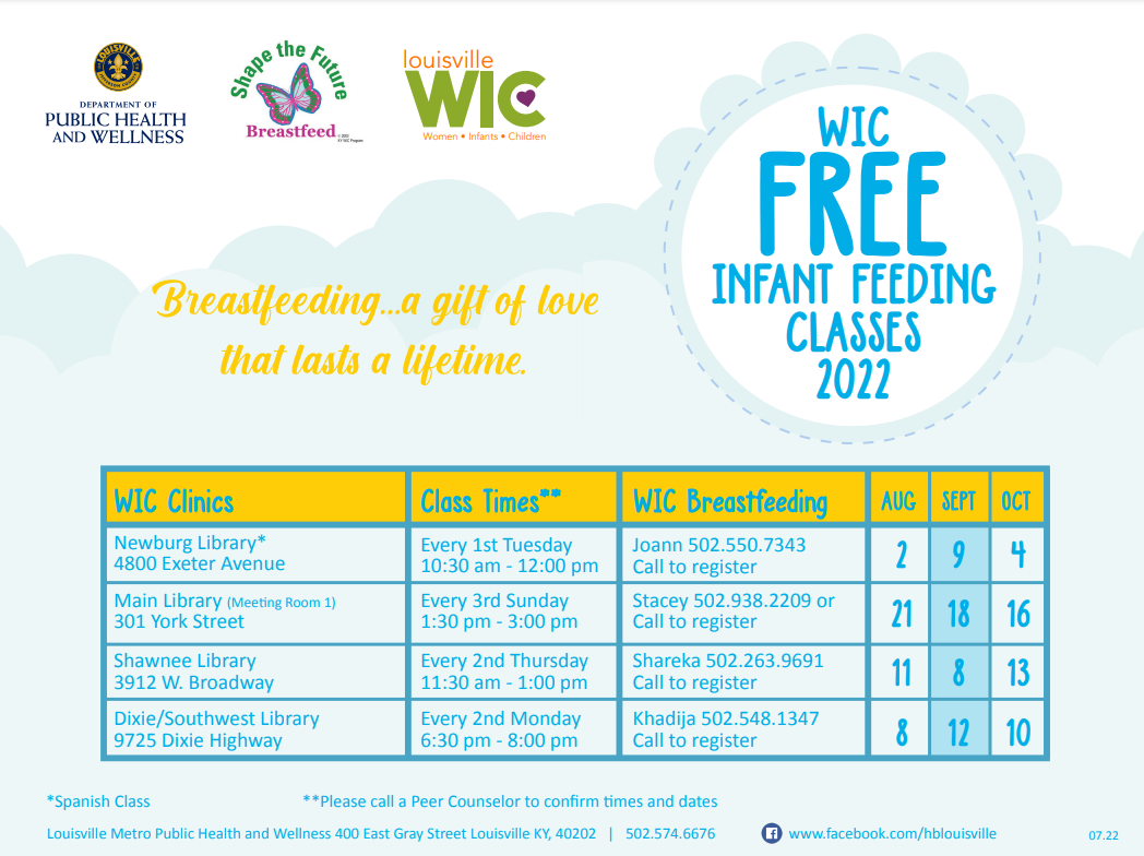 WIC Infant Feeding Classes