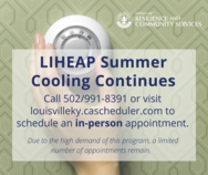LIHEAP cooling continues