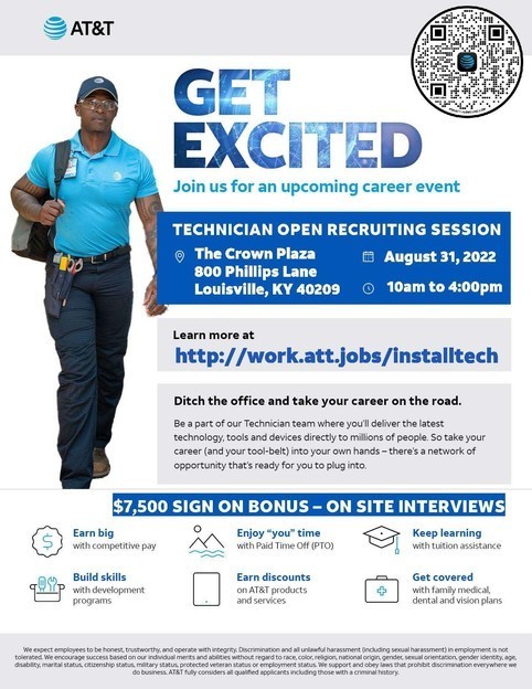 At&T hiring technicians