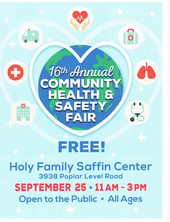 Health Fair at Holy Family Saffin