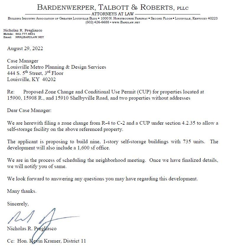 Self Storage proposed on US60