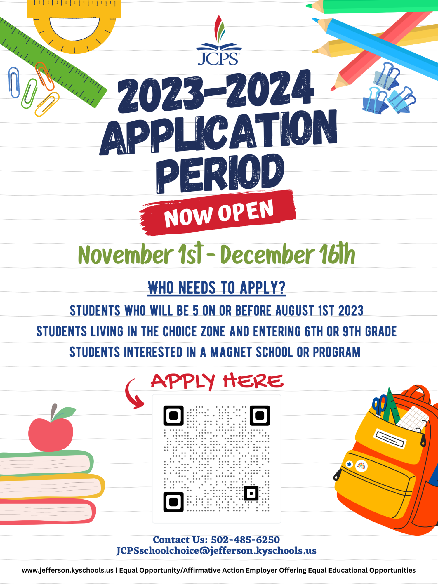 School Application flyer Nov 2022 2
