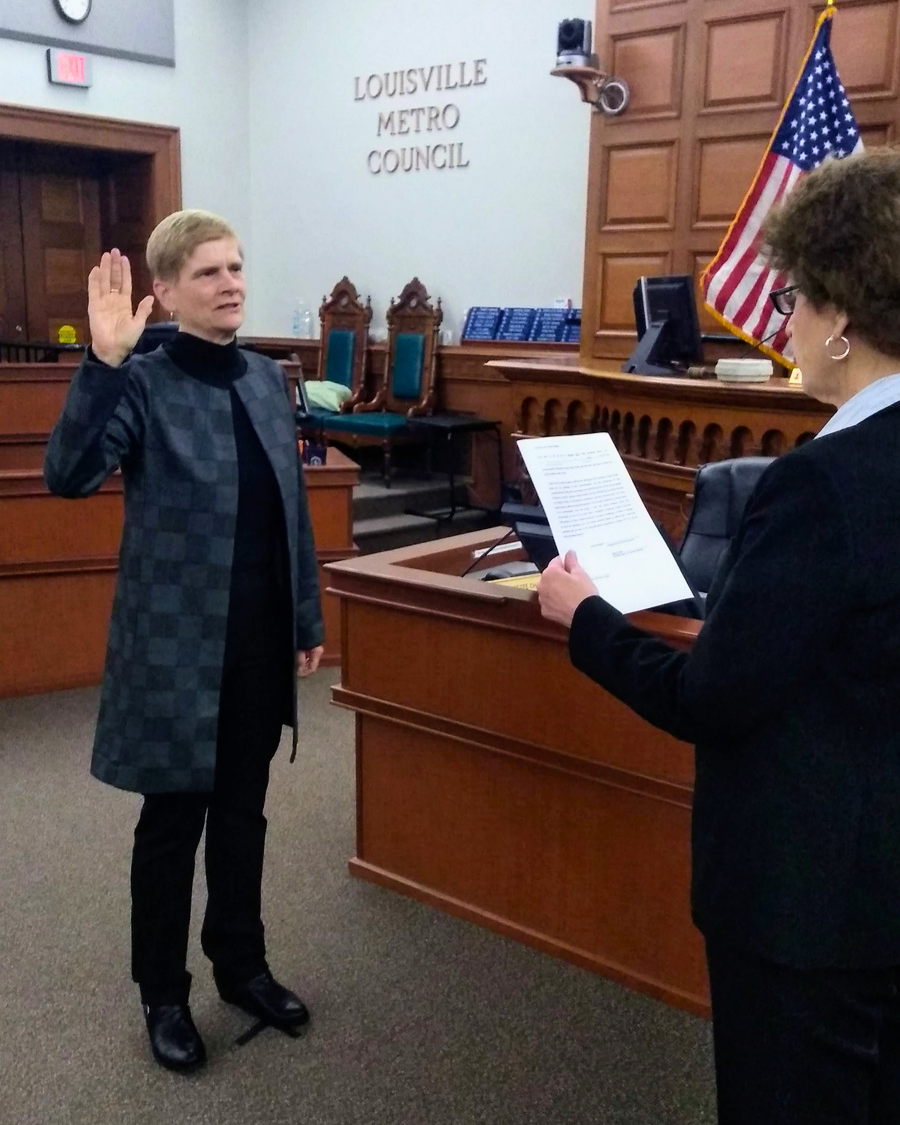 Councilwoman Ruhe Swearing In