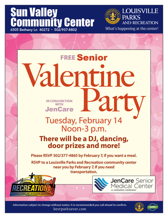 Sun Valley Senior Valentine's Party