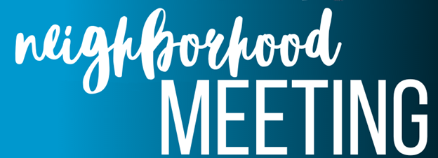 Neighborhood meeting