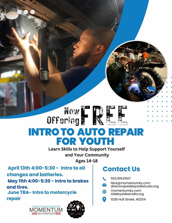Intro to auto repair for youth