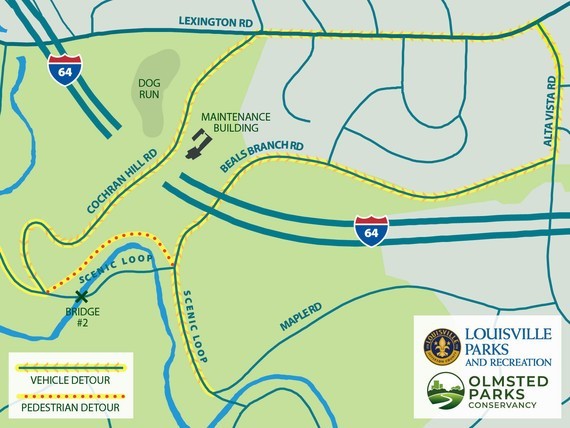 Cherokee Park bridge closure