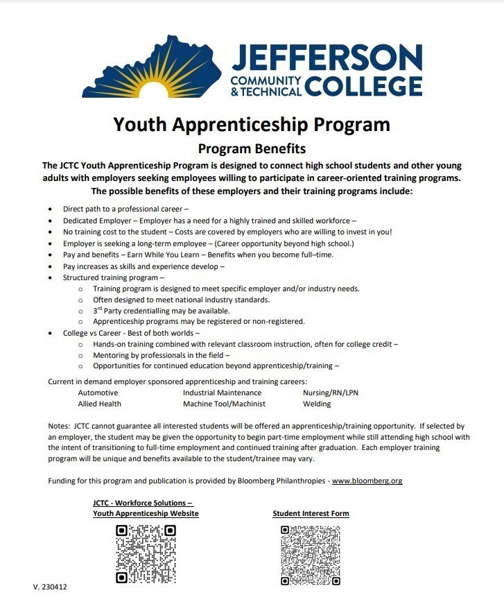 JCTC apprenticeship