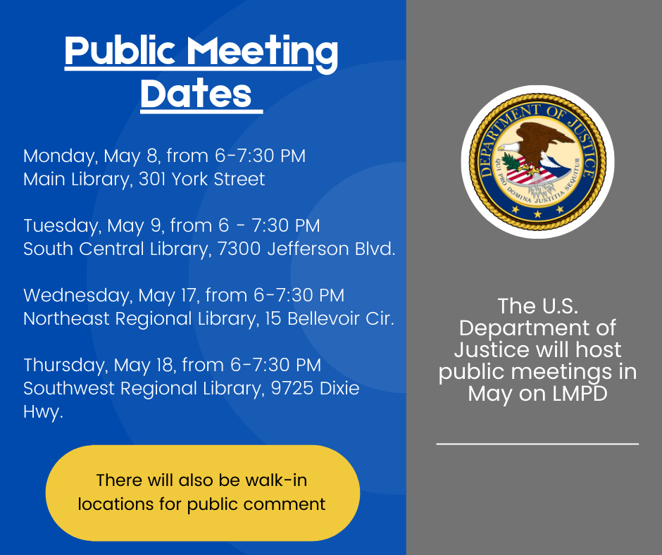 doj public meetings