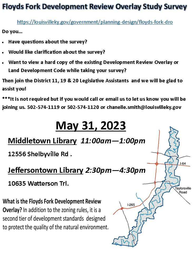 Floyds Fork Development Review Overlay Study Survey