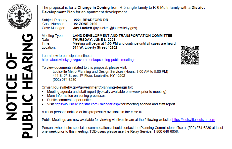 2221 Bradford notice