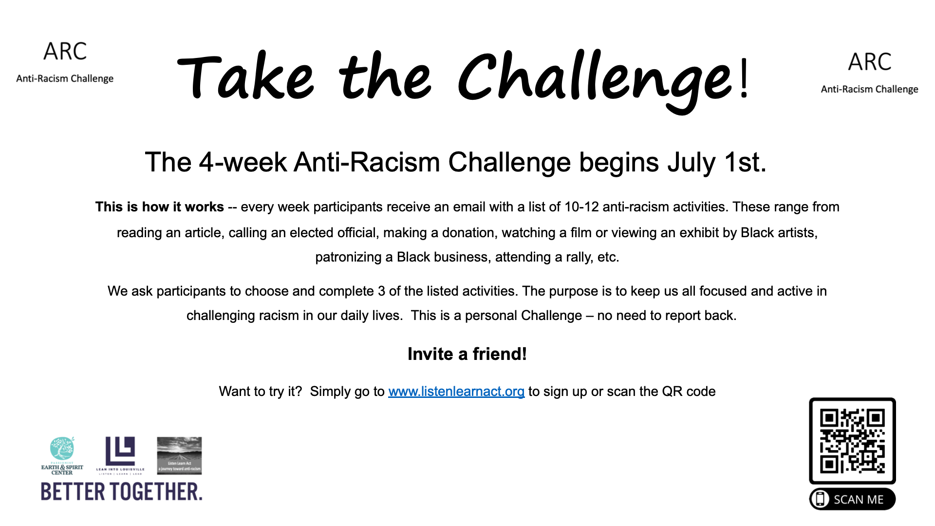 Anti-racism challenge June 2023