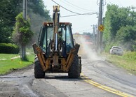 Six Mile Lane Paving Project in 2014