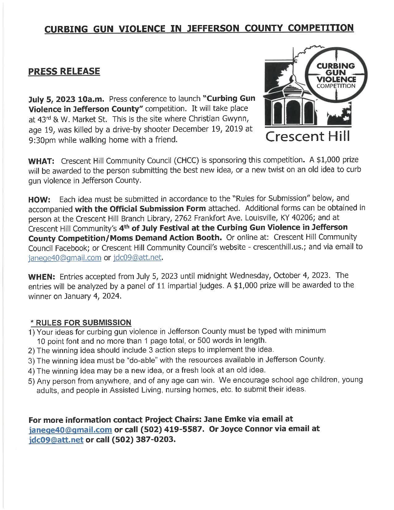 CC Gun Violence event