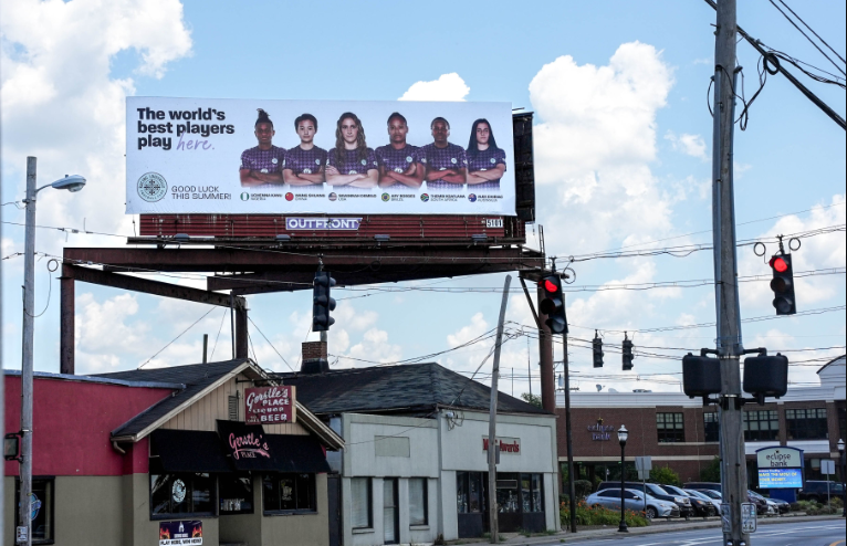 Racing FC World Cup billboard