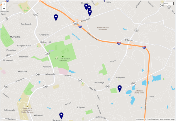 July Burglary Map