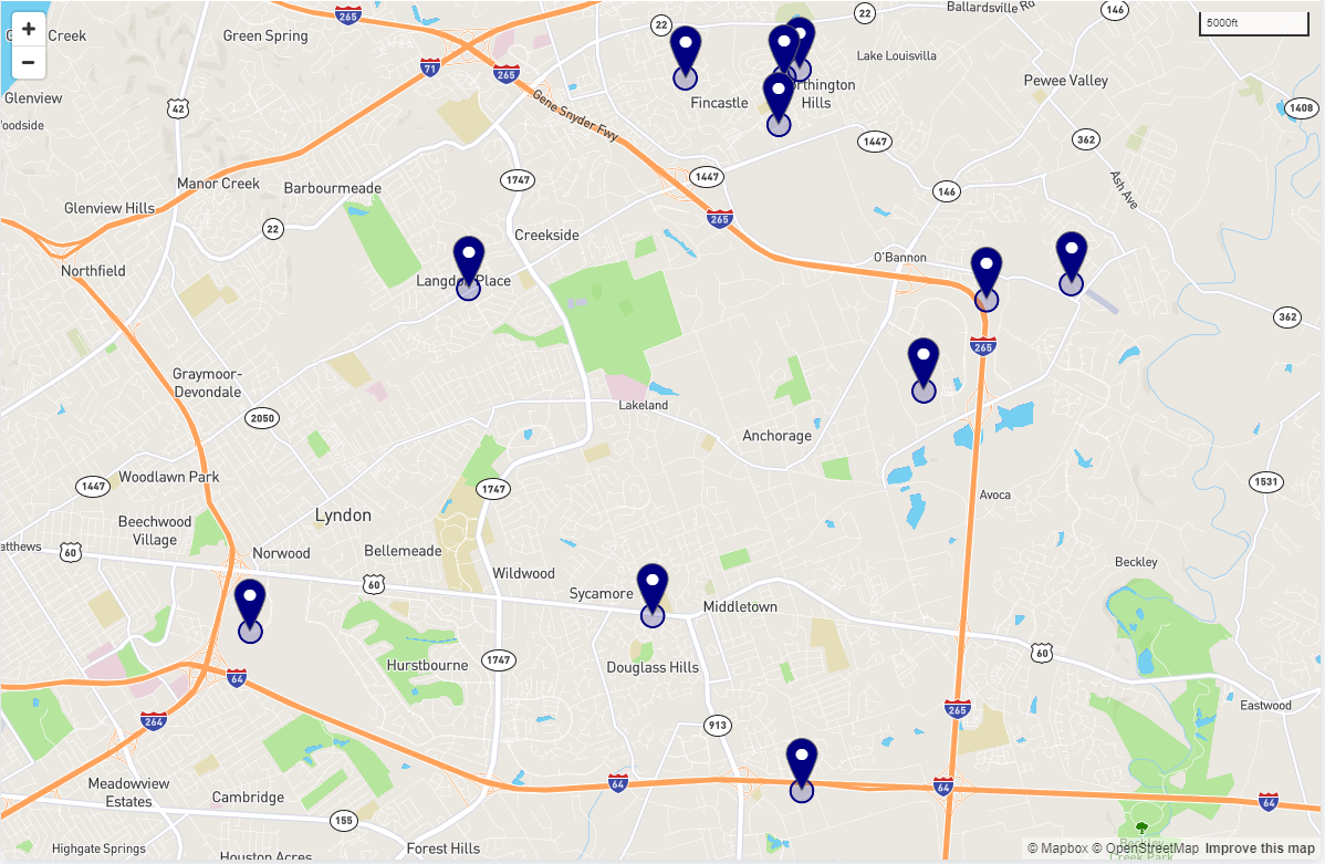 July Motor Vehicle Theft Map