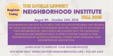Neighborhood institute