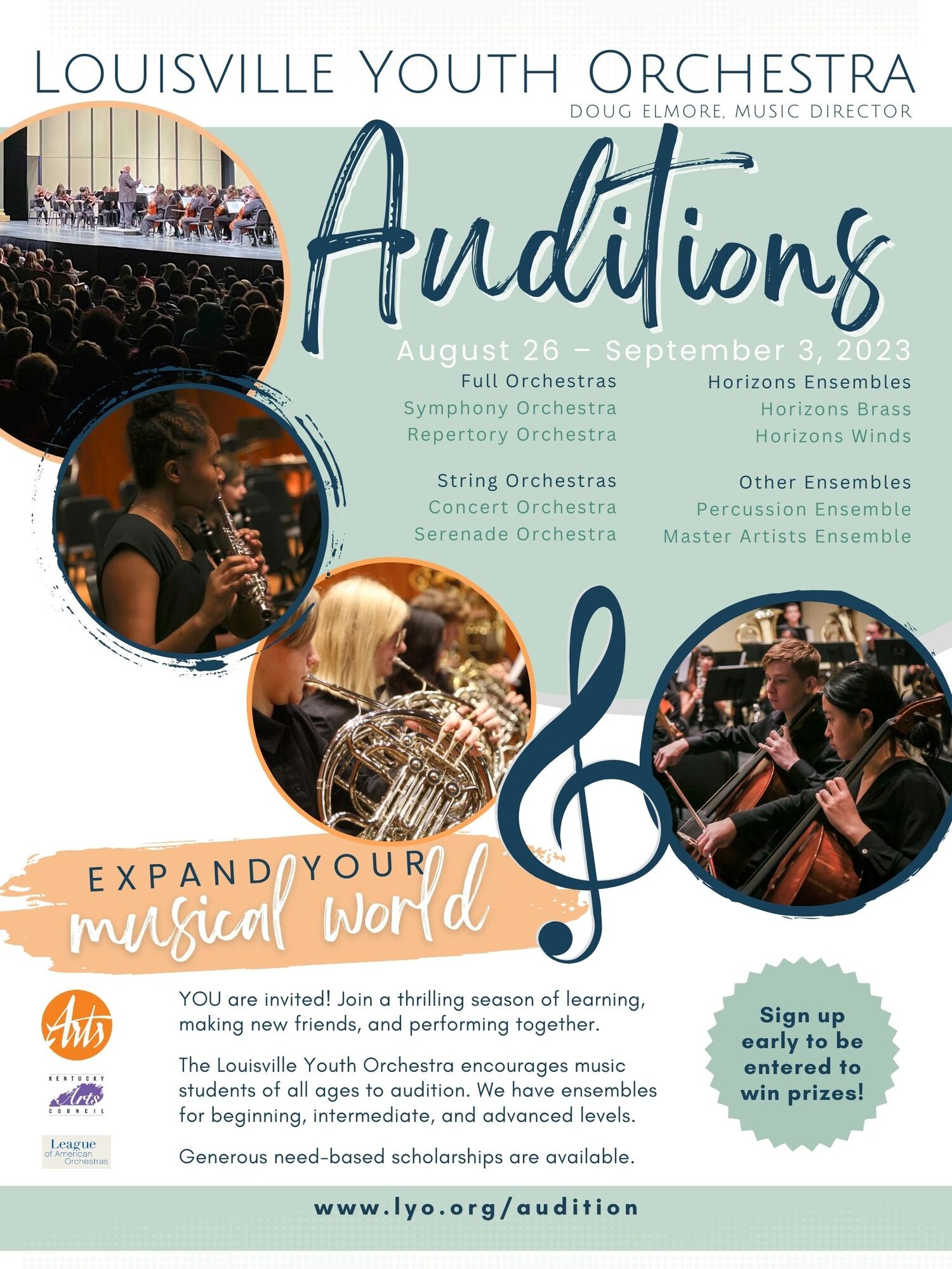 2023 audition poster