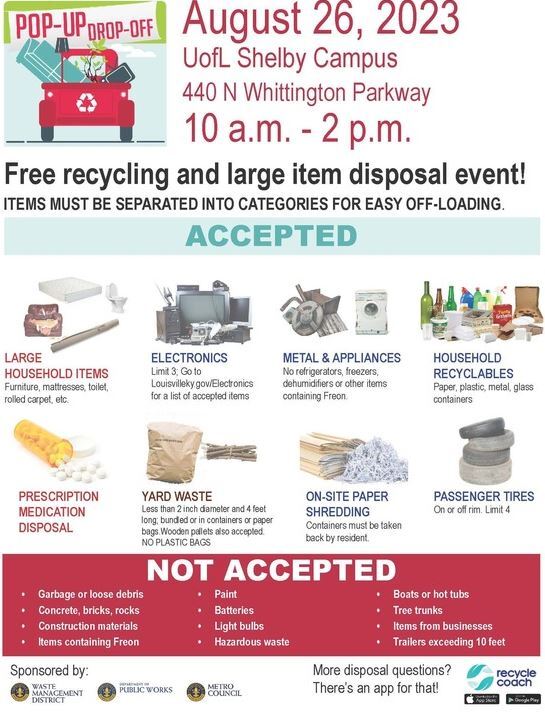 August 26 drop off event