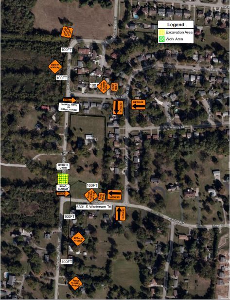 South Watterson Trail Detour
