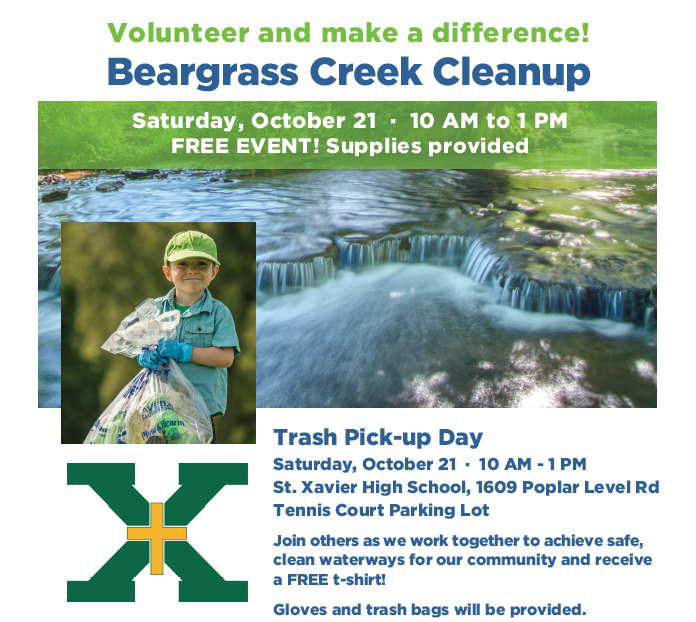 Beargrass Creek cleanup flyer