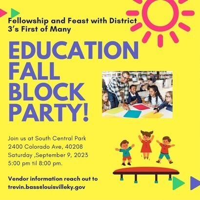 educational fall block party