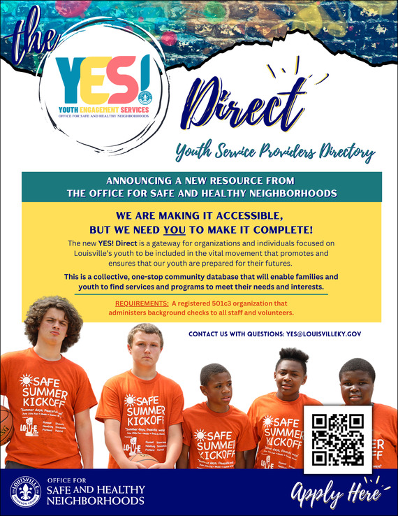 YES! Direct Youth Services Provider Directory