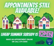 LIHEAP appointments still available
