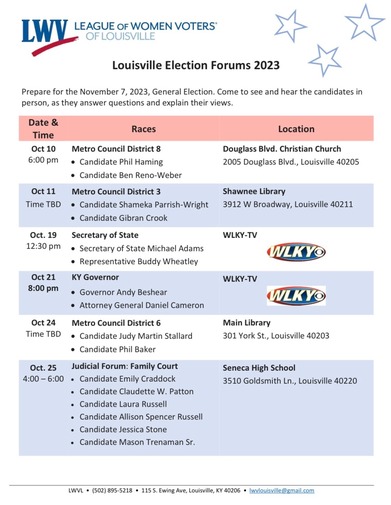 elections forum