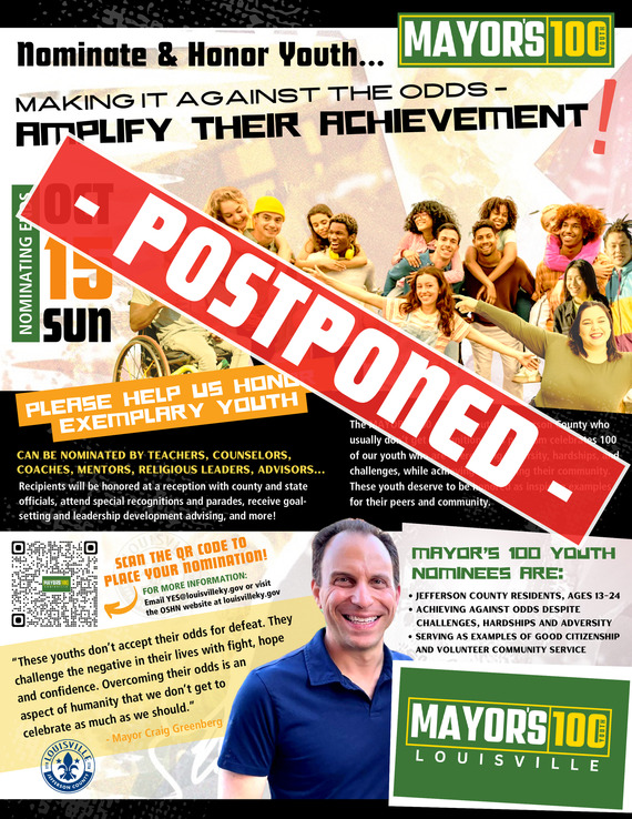 Postponed Mayor's 100 Youth