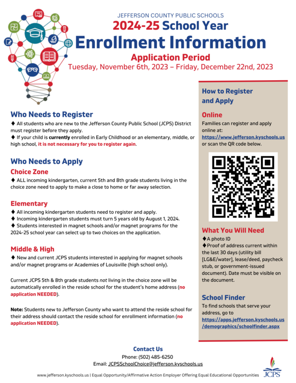 JCPS application period begins 11 6