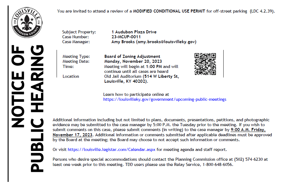 1 Audubon 11 20 notice