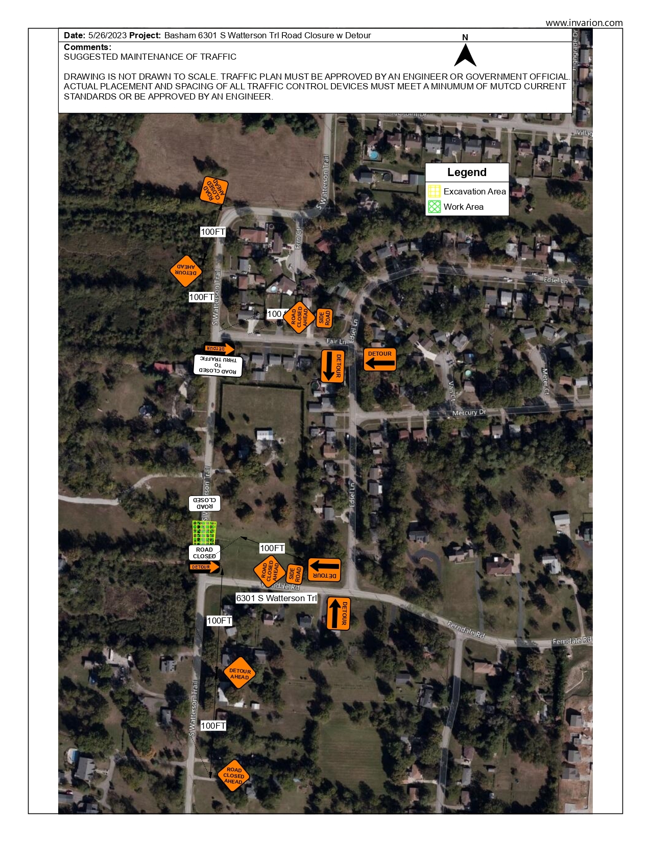 watterson detour nov 2023