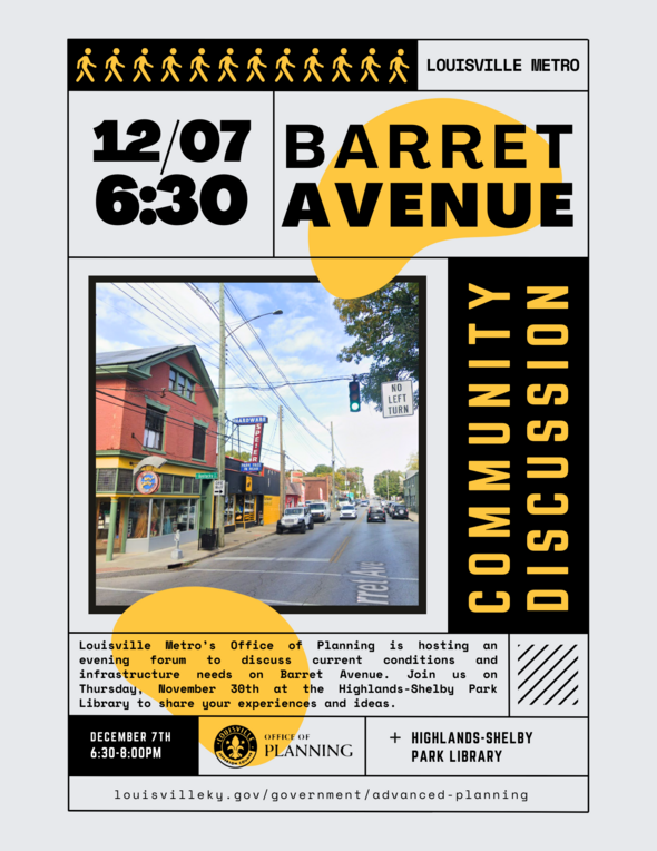 Barret Avenue discussions flyer