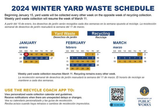 yard waste january
