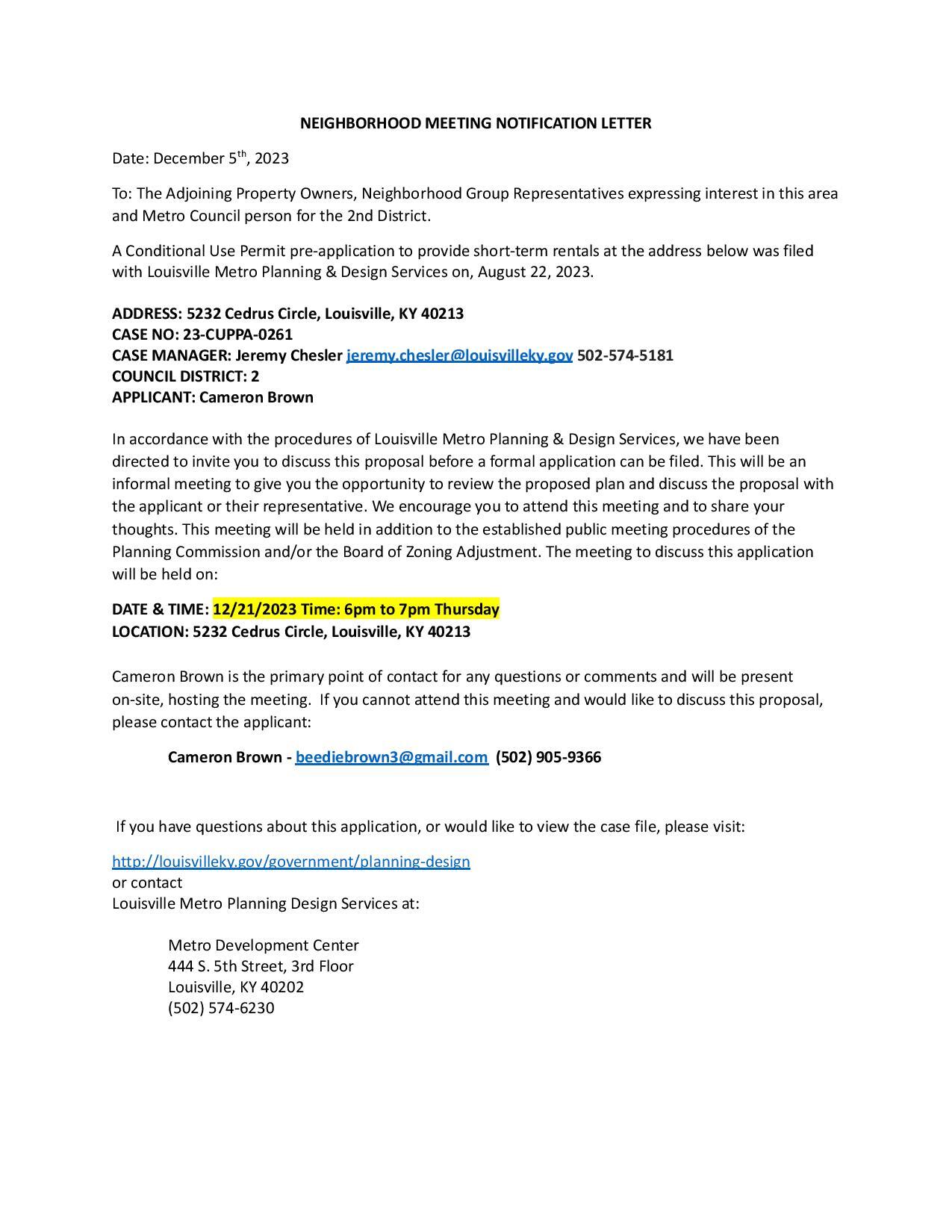 CUPPA Cedrus Dec. 2023