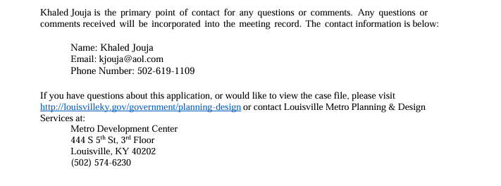 6500 Six Mile Lane neighbor letter 2
