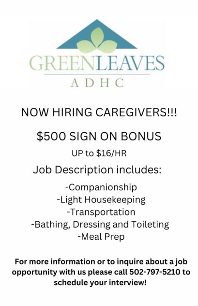 green leaves now hiring 