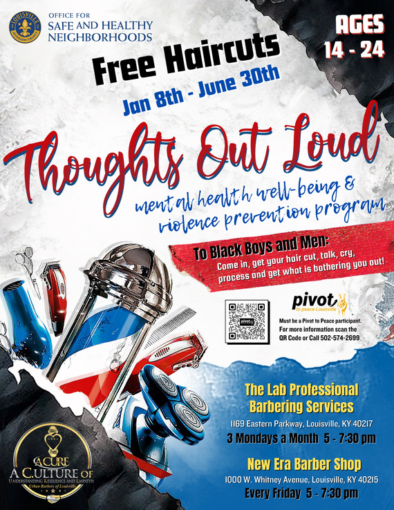 Thoughts Out Loud Barbershop Flyer