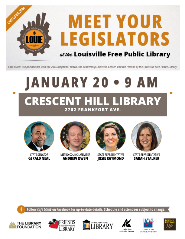 Meet Your Legislators at Café LOUIE