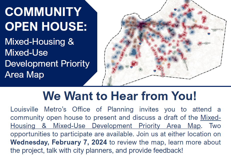 Mixed housing development priorities open house Feb 7